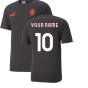 2022-2023 AC Milan Casuals Tee (Black) (Your Name)