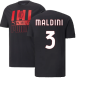 2022-2023 AC Milan FtblCore Tee (Black) (MALDINI 3)