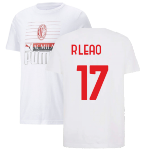 2022-2023 AC Milan FtblCore Tee (White) (R LEAO 17)