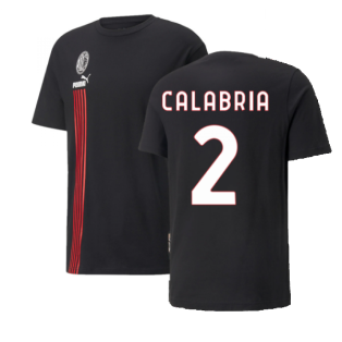 2022-2023 AC Milan FtblCulture Tee (Black) (CALABRIA 2)