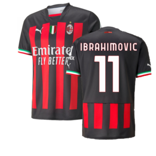 2022-2023 AC Milan Home Shirt (IBRAHIMOVIC 11)