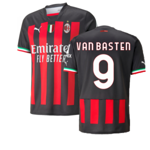 2022-2023 AC Milan Home Shirt (VAN BASTEN 9)