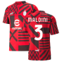 2022-2023 AC Milan Pre-Match Jersey (Red) (MALDINI 3)