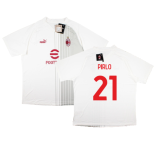 2022-2023 AC Milan Pre-Match Shirt (White-Red) (PIRLO 21)