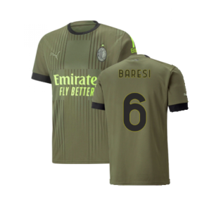 2022-2023 AC Milan Third Shirt - Kids (BARESI 6)