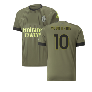 2022-2023 AC Milan Third Shirt (Your Name)