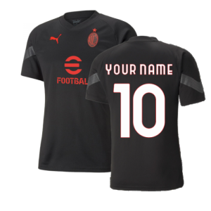 2022-2023 AC Milan Training Jersey (Black) - Kids
