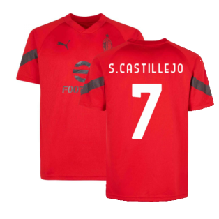 2022-2023 AC Milan Training Jersey (Red) (S CASTILLEJO 7)