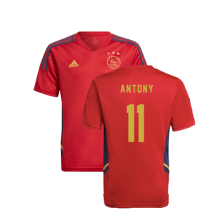 2022-2023 Ajax Training Jersey (Red) - Kids (ANTONY 11)