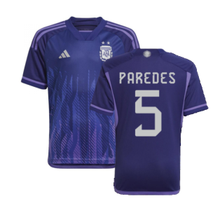 2022-2023 Argentina Away Shirt (Kids) (PAREDES 5)