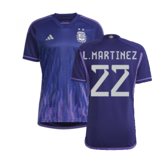 2022-2023 Argentina Away Shirt (L.MARTINEZ 22)