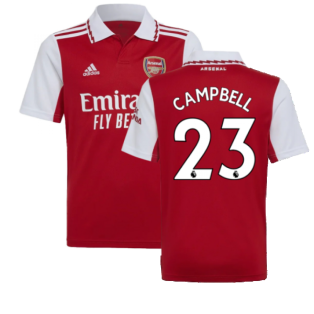2022-2023 Arsenal Home Shirt (Kids) (CAMPBELL 23)
