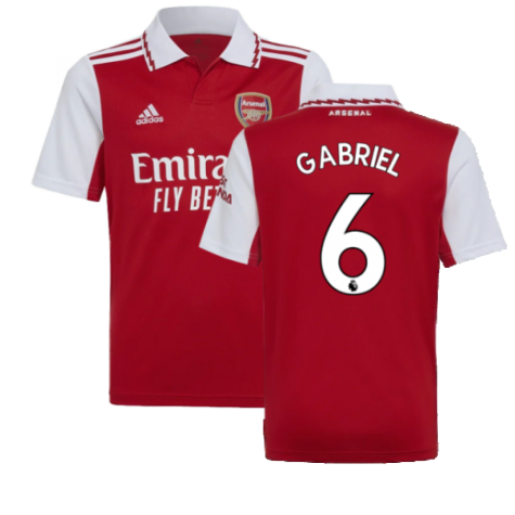2022-2023 Arsenal Home Shirt (Kids) (GABRIEL 6)