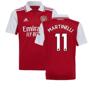 2022-2023 Arsenal Home Shirt (Kids) (MARTINELLI 11)