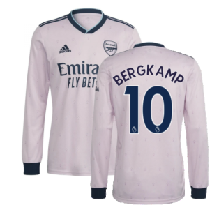 2022-2023 Arsenal Long Sleeve Third Shirt (BERGKAMP 10)