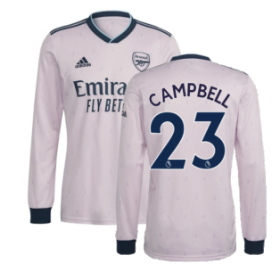 2022-2023 Arsenal Long Sleeve Third Shirt (CAMPBELL 23)