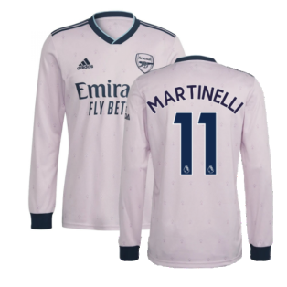 2022-2023 Arsenal Long Sleeve Third Shirt (MARTINELLI 11)