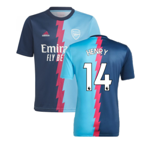 2022-2023 Arsenal Pre-Match Jersey (Blue) (HENRY 14)