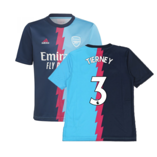 2022-2023 Arsenal Pre-Match Jersey (Blue) - Kids (TIERNEY 3)