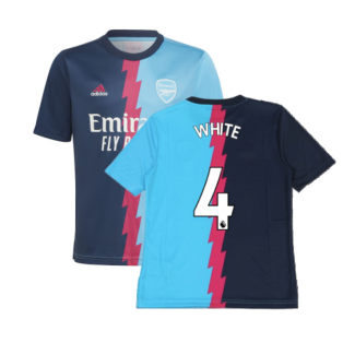 2022-2023 Arsenal Pre-Match Jersey (Blue) - Kids (WHITE 4)