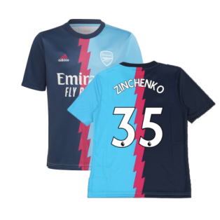 2022-2023 Arsenal Pre-Match Jersey (Blue) - Kids (ZINCHENKO 35)