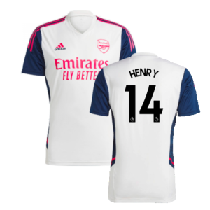 2022-2023 Arsenal Training Jersey (White) (HENRY 14)