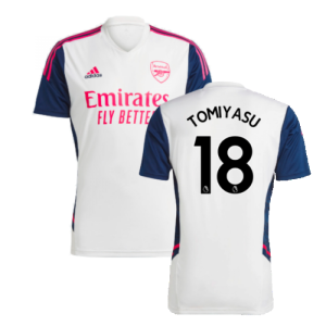 2022-2023 Arsenal Training Jersey (White) (TOMIYASU 18)