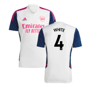 2022-2023 Arsenal Training Jersey (White) (WHITE 4)