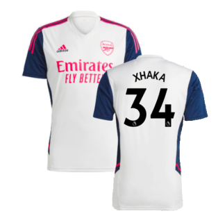 2022-2023 Arsenal Training Jersey (White) (XHAKA 34)