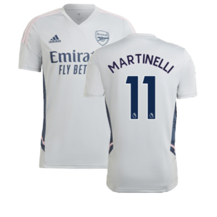 2022-2023 Arsenal Training Shirt (Clear Onix) (MARTINELLI 11)