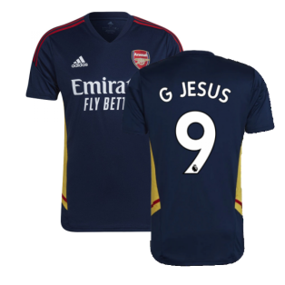 2022-2023 Arsenal Training Shirt (Navy) (G JESUS 9)