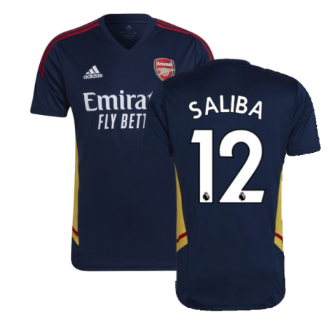 2022-2023 Arsenal Training Shirt (Navy) (SALIBA 12)