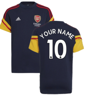 2022-2023 Arsenal Training Tee (Navy) (Your Name)