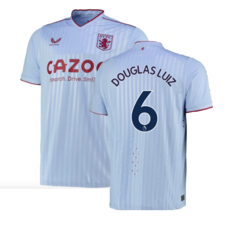2022-2023 Aston Villa Authentic Pro Away Shirt (DOUGLAS LUIZ 6)