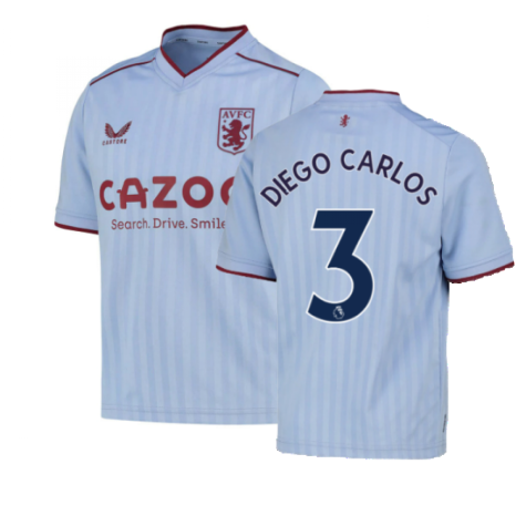 2022-2023 Aston Villa Away Shirt (Kids) (DIEGO CARLOS 3)
