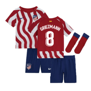 Griezmann Barcelona #17 France #7 Soccer Jersey Youth World Cup Home Short Sleeve with Shorts Kit Kids Soccer Set 