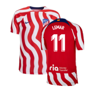 2022-2023 Atletico Madrid Home Player Issue Jersey (LEMAR 11)