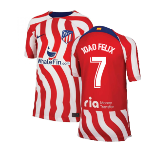 2022-2023 Atletico Madrid Home Shirt (Kids) (JOAO FELIX 7)