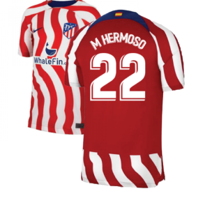 2022-2023 Atletico Madrid Home Shirt (Kids) (M HERMOSO 22)