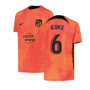 2022-2023 Atletico Madrid Pre-Match Shirt (Laser Crimson) - Kids (KOKE 6)