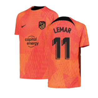 2022-2023 Atletico Madrid Pre-Match Shirt (Laser Crimson) - Kids (LEMAR 11)
