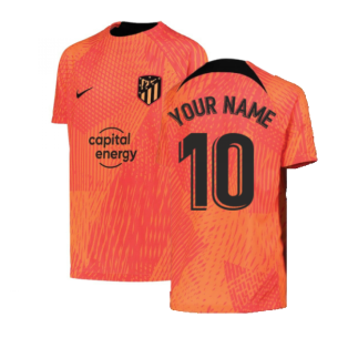 2022-2023 Atletico Madrid Pre-Match Shirt (Laser Crimson) - Kids (Your Name)