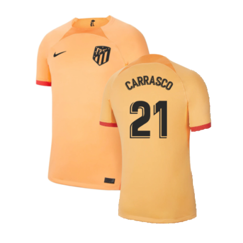 2022-2023 Atletico Madrid Third Shirt (CARRASCO 21)  2022-2023 Atletico Madrid Third Shirt (CARRASCO 21)