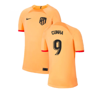 2022-2023 Atletico Madrid Third Shirt (Kids) (CUNHA 9)