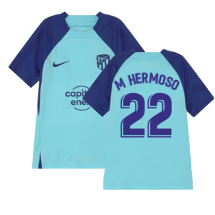 2022-2023 Atletico Madrid Training Shirt (Copa) - Kids (M HERMOSO 22)