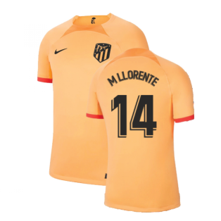 2022-2023 Atletico Madrid Vapor 3rd Shirt (M LLORENTE 14)