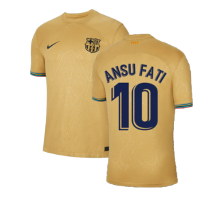 2022-2023 Barcelona Away Shirt (ANSU FATI 10)