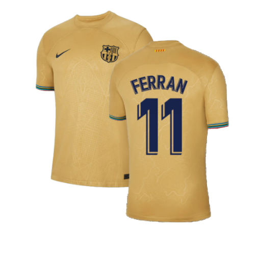 2022-2023 Barcelona Away Shirt (FERRAN 11)  2022-2023 Barcelona Away Shirt (FERRAN 11)