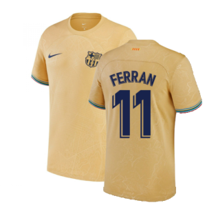 2022-2023 Barcelona Away Shirt (Kids) (FERRAN 11)
