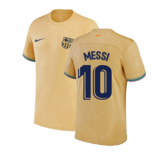 2022-2023 Barcelona Away Shirt (Kids) (MESSI 10)